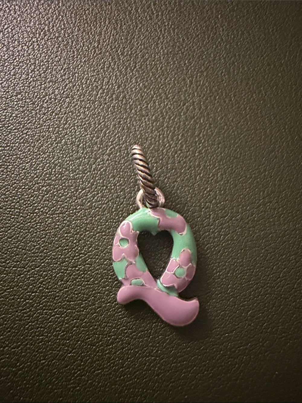 Brighton “Q” Charm J9028Q Silver / Enamel